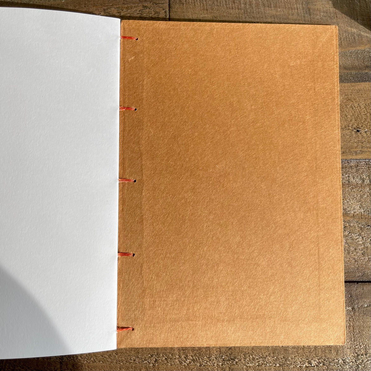 Coptic Stitch Sketchbook | Block Print