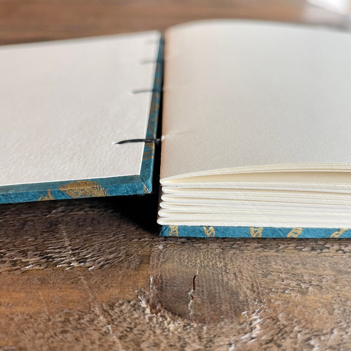 Coptic Stitch | Gold Dream Catchers