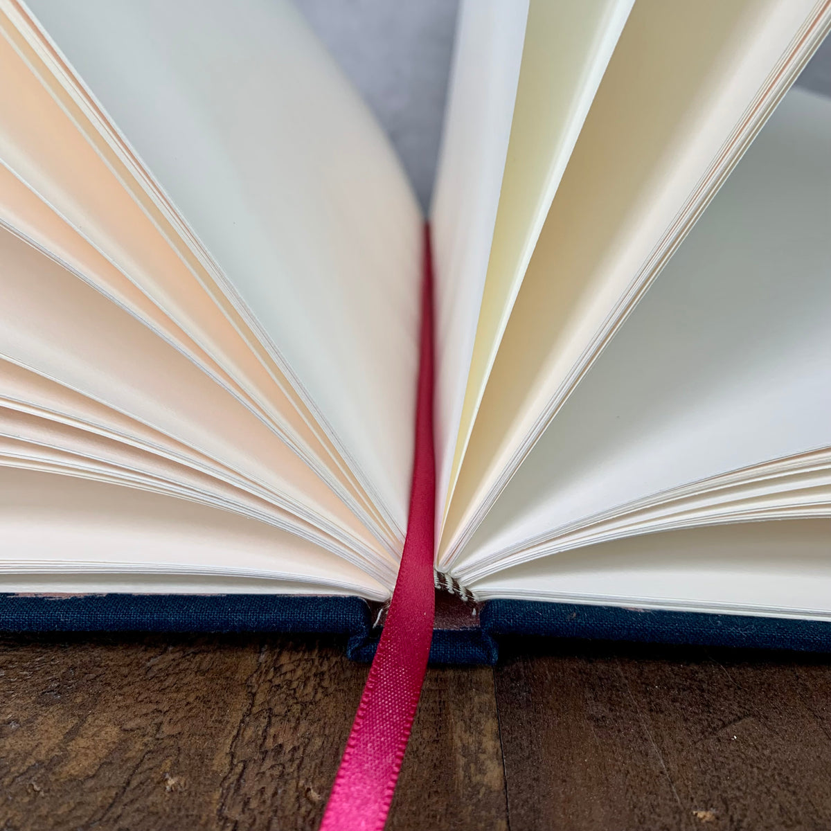 Fabric Covered Journal | Pink & Blue Stripes