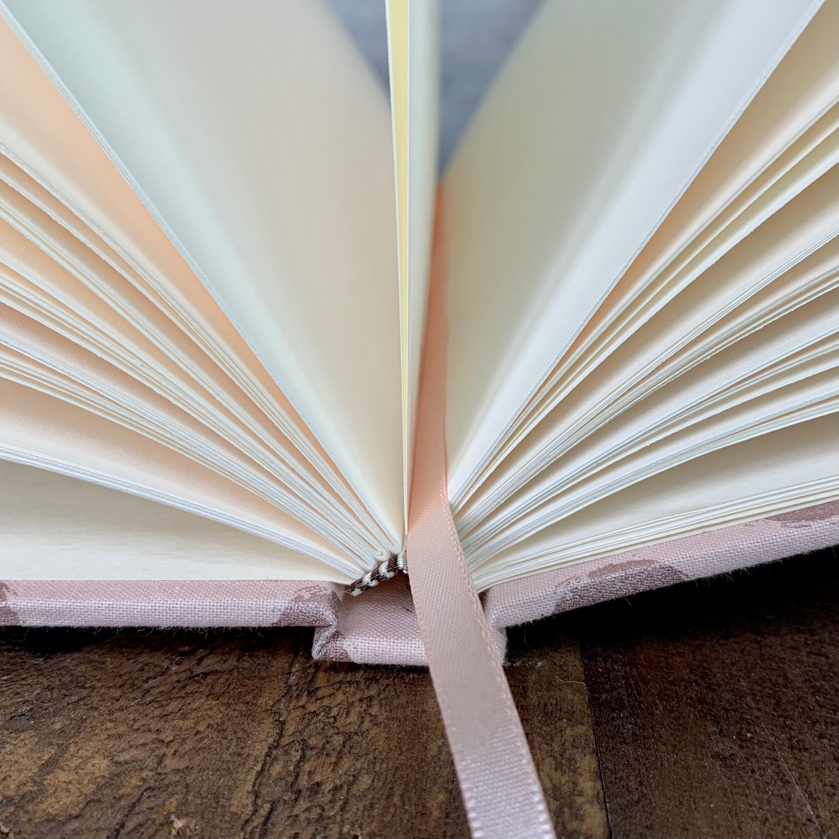 Fabric Covered Journal | Metallic Pink Dots